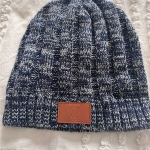 Villanova Blue and White Knit Beanie
